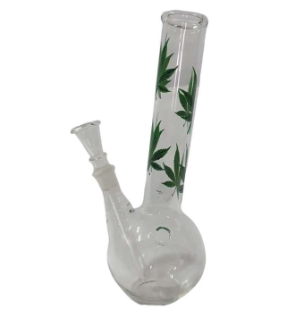 Bong Cristal Hojas Cannabis