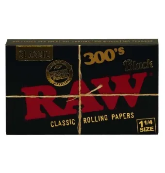 Papel Raw Black 1 1/4 300's