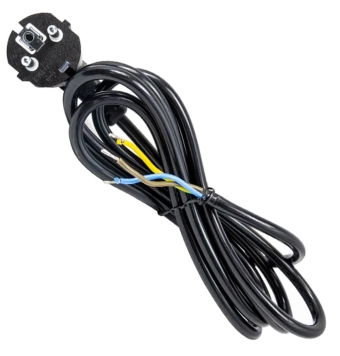 Cable con clavija negra...